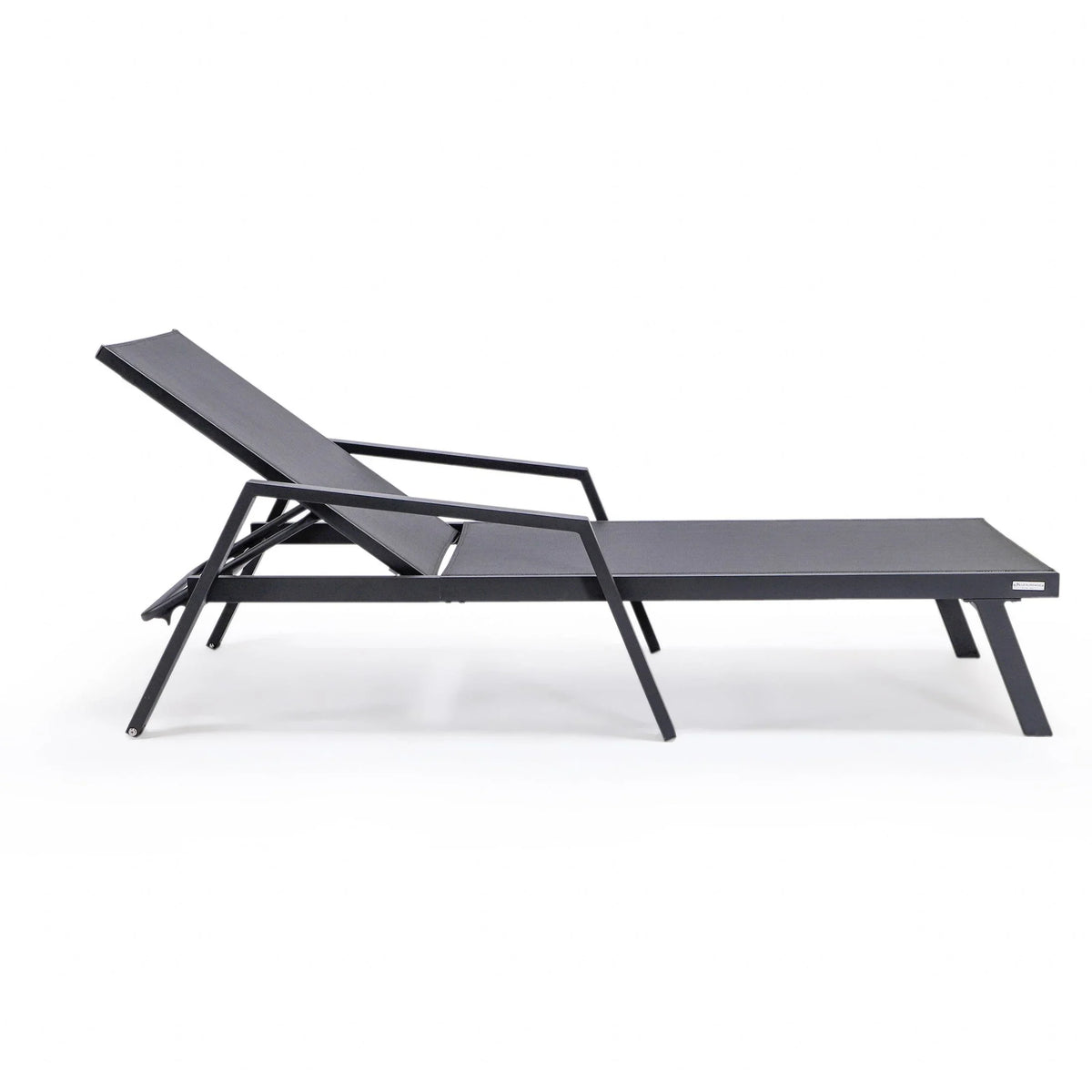 Marlin Aluminum Outdoor Chaise Lounge Chair with Sling Fabric Seat - Elax Furniture