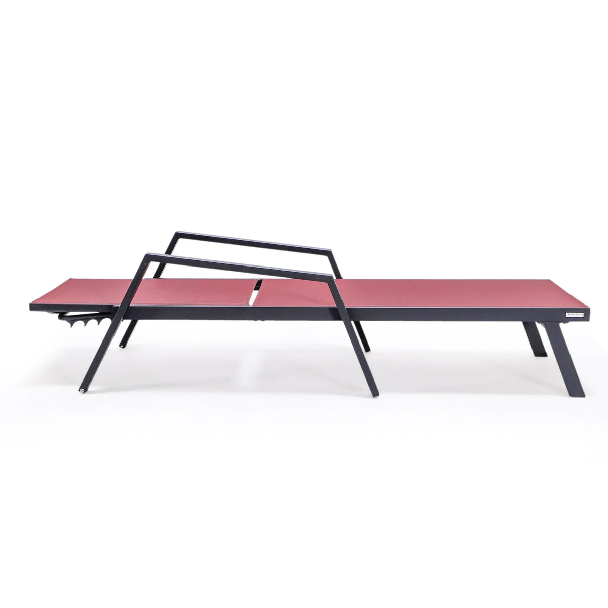 Marlin Aluminum Outdoor Chaise Lounge Chair with Sling Fabric Seat - Elax Furniture