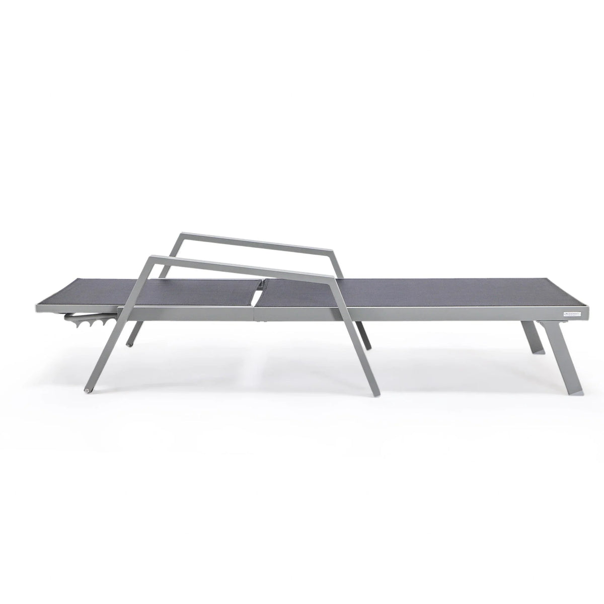 Marlin Aluminum Outdoor Chaise Lounge Chair with Sling Fabric Seat - Elax Furniture
