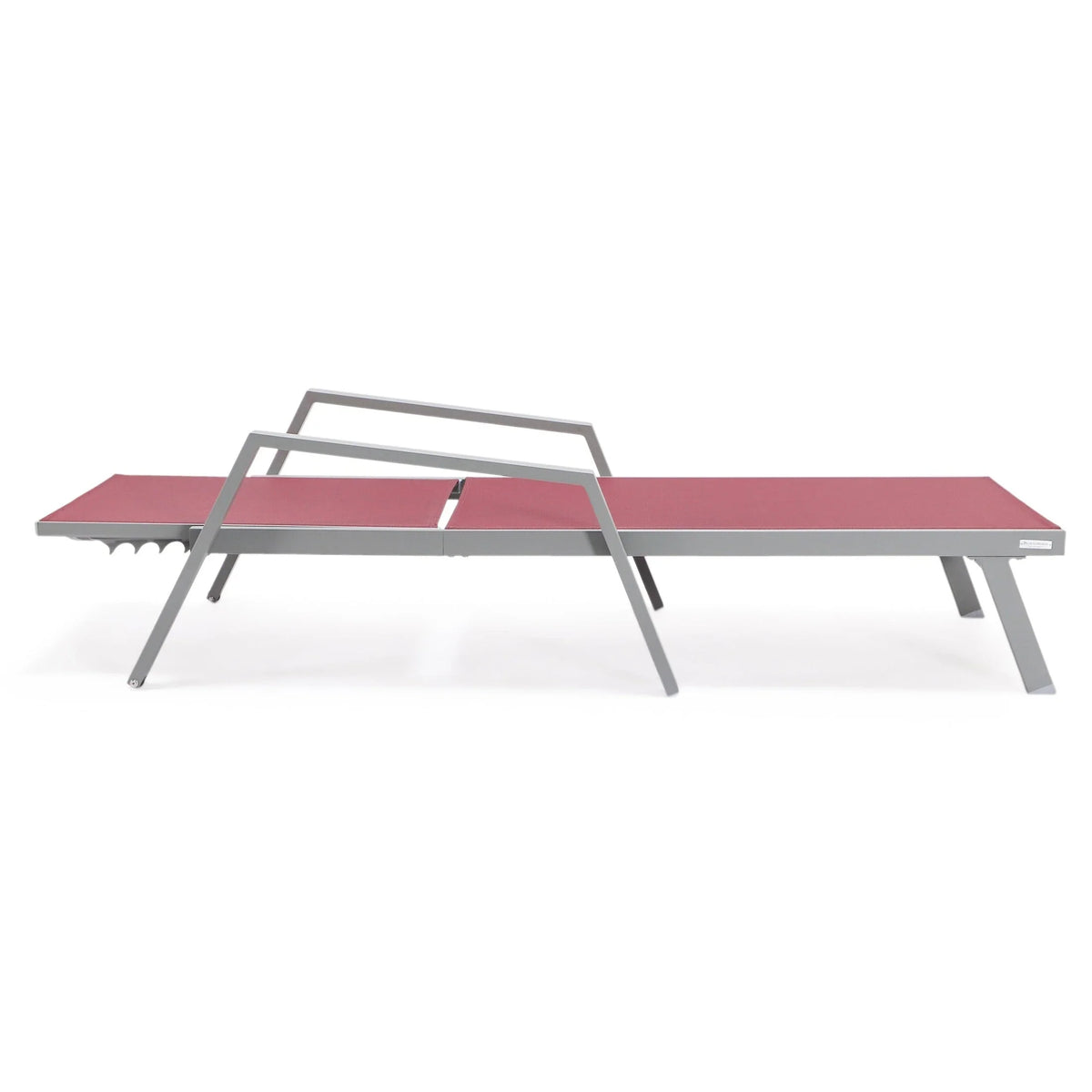 Marlin Aluminum Outdoor Chaise Lounge Chair with Sling Fabric Seat - Elax Furniture