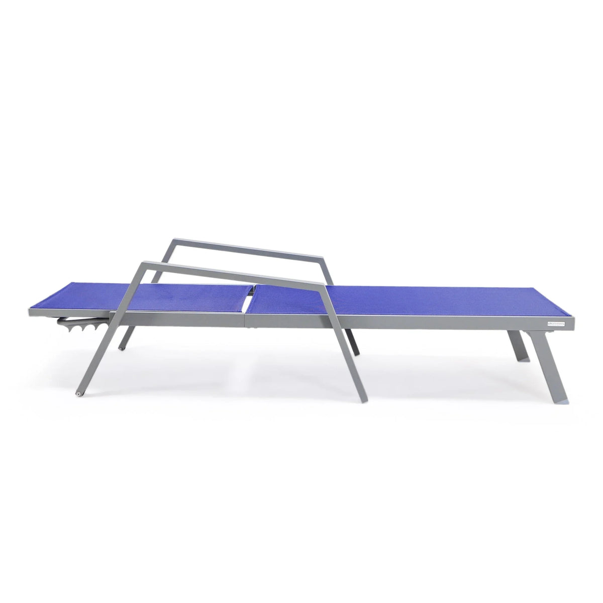 Marlin Aluminum Outdoor Chaise Lounge Chair with Sling Fabric Seat - Elax Furniture