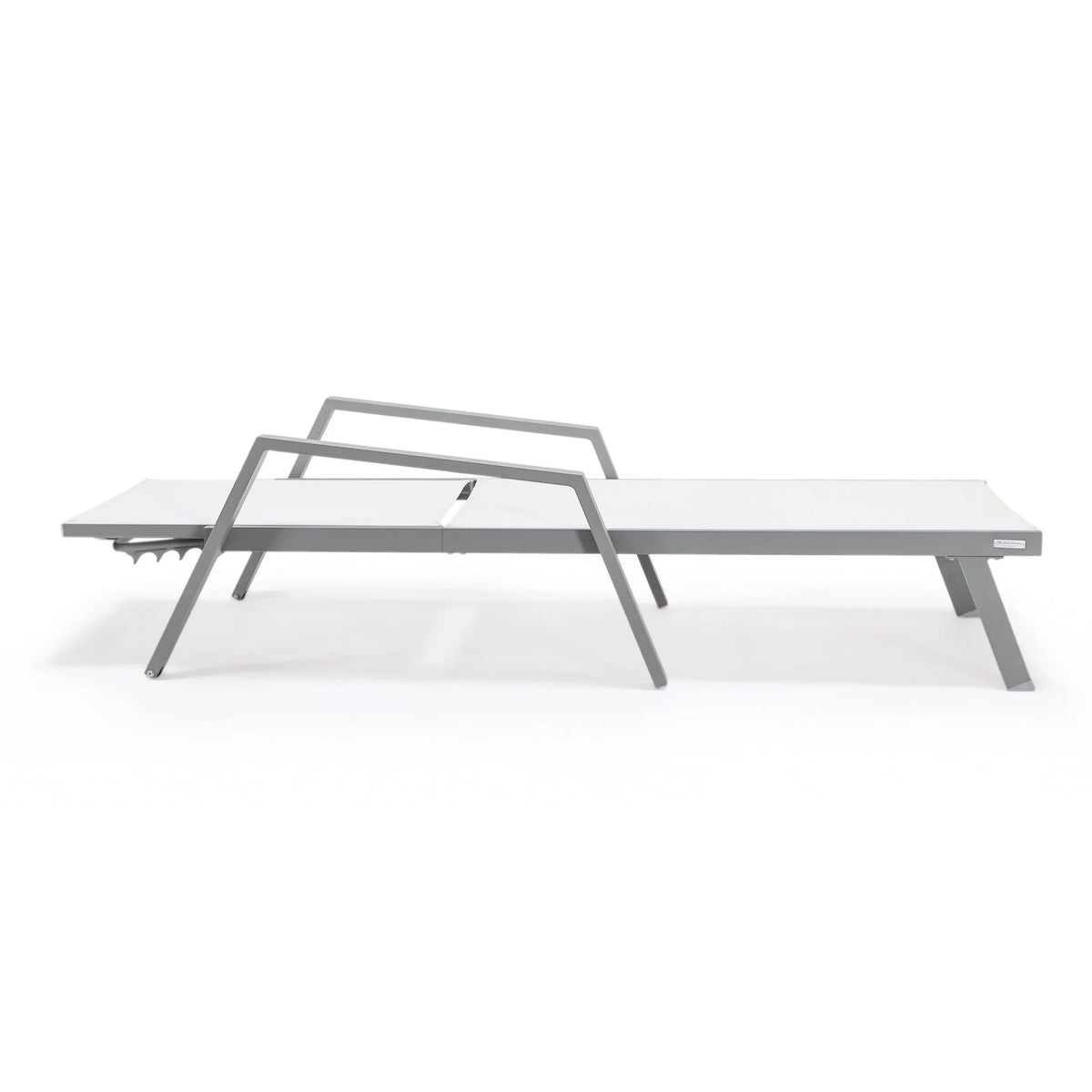 Marlin Aluminum Outdoor Chaise Lounge Chair with Sling Fabric Seat - Elax Furniture