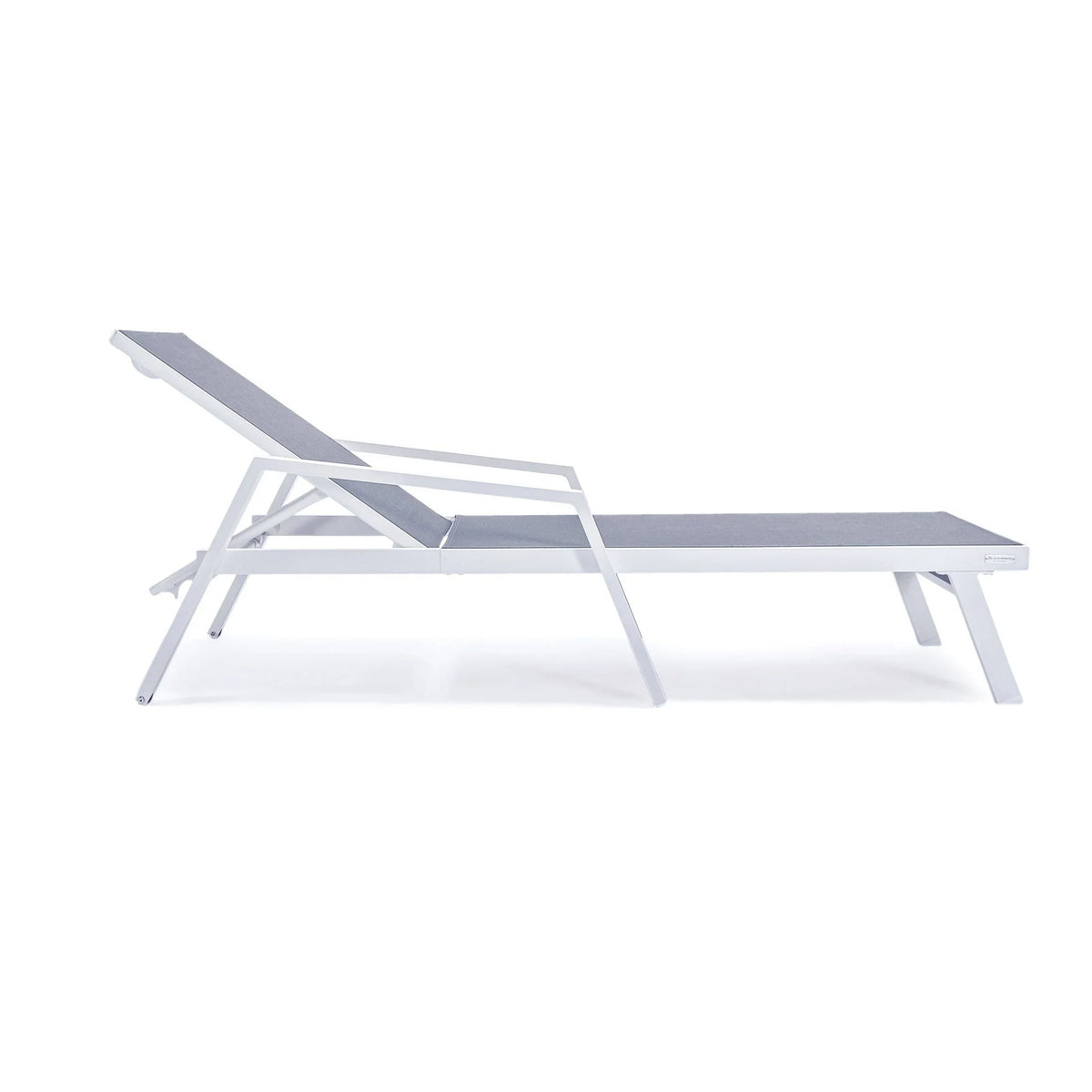 Marlin Aluminum Outdoor Chaise Lounge Chair with Sling Fabric Seat - Elax Furniture
