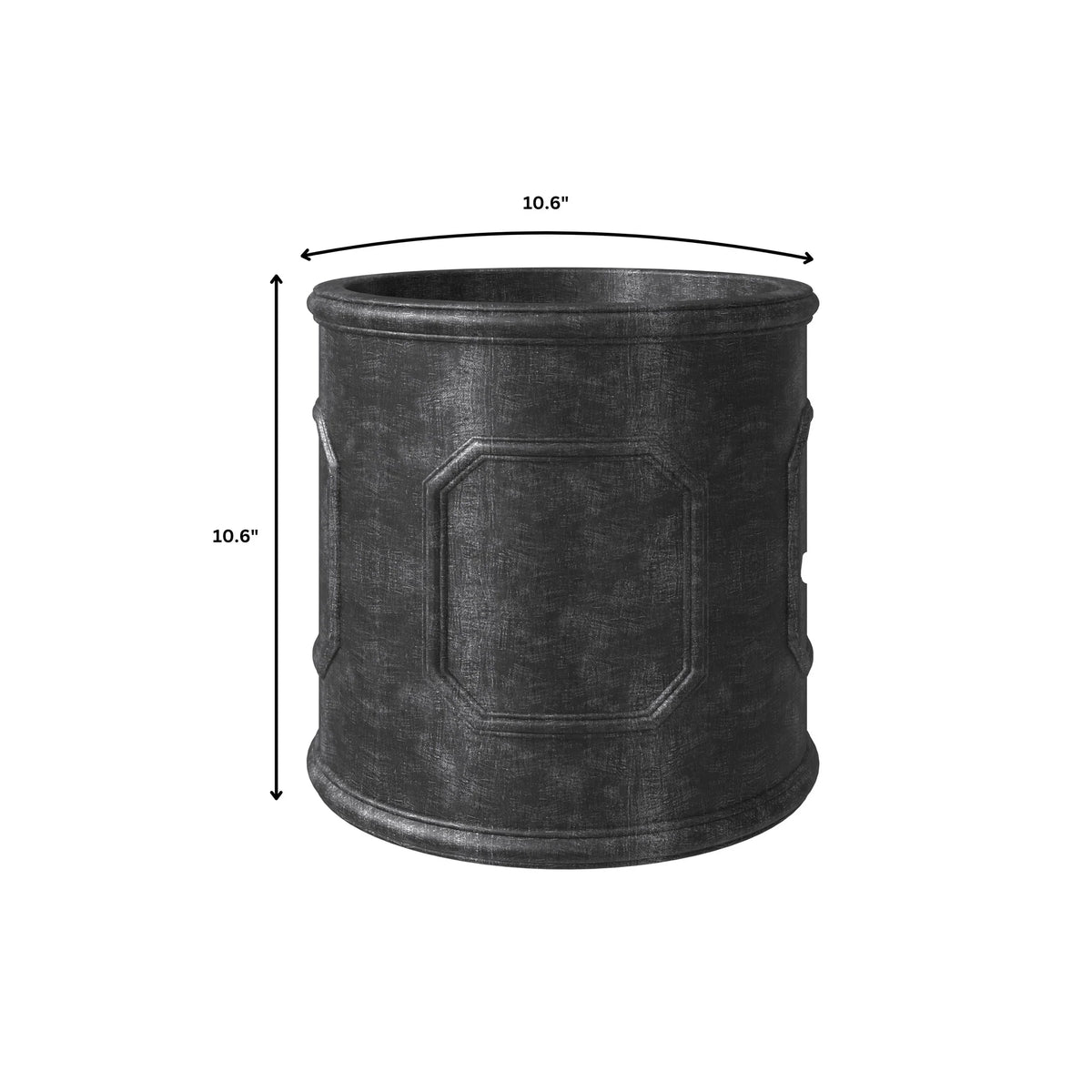 Meadow 5-Piece Fiberstone and MGO Clay Planter Set, Mid-Century Modern Round Planter Pot for Indoor and Outdoor - Elax Furniture