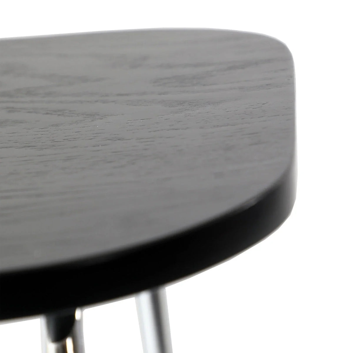 Melrose Modern Wood Counter Stool With Chrome Frame - Elax Furniture