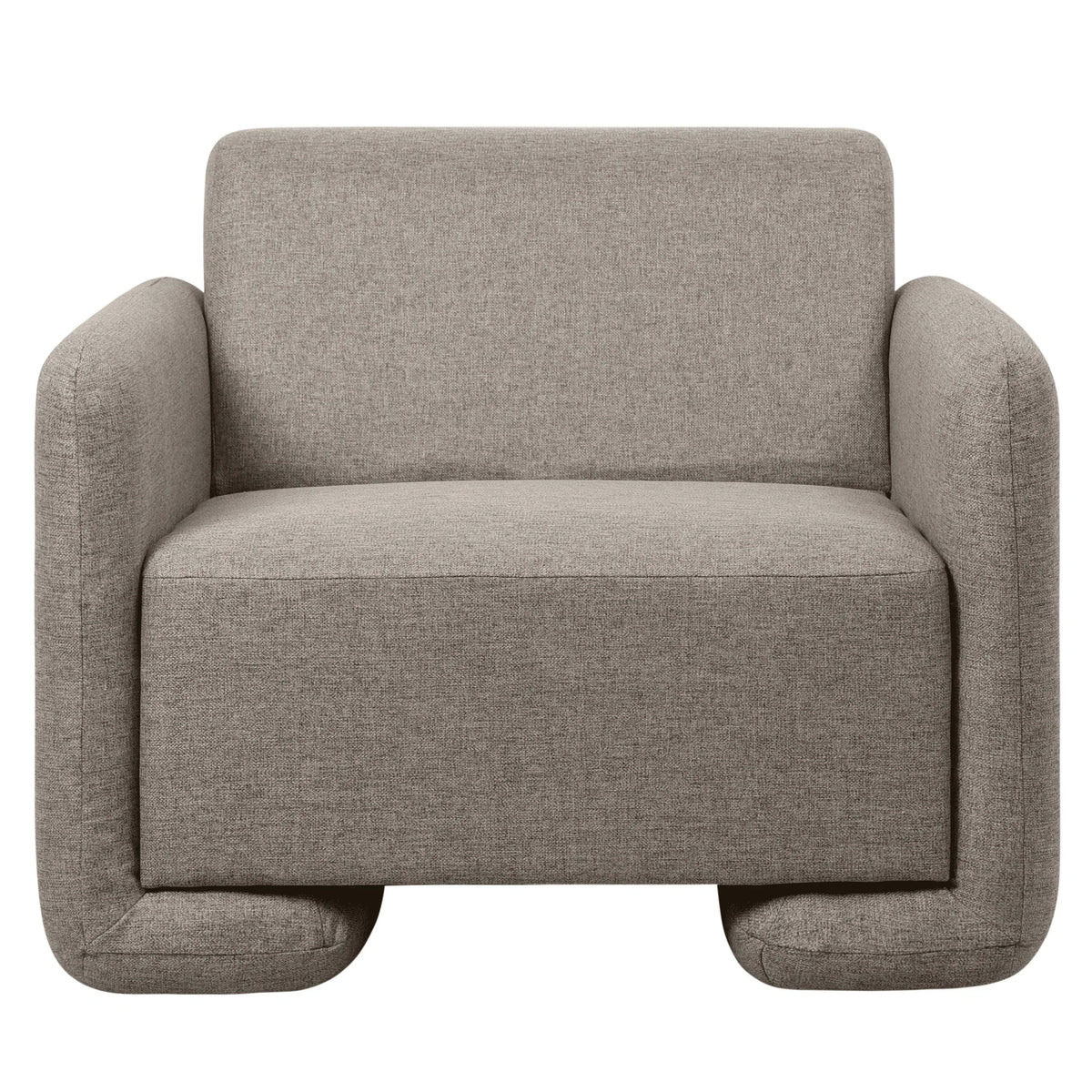 Nyta Accent Chair Upholstered in Linen/Boucle with Pine Wood Frame - Elax Furniture