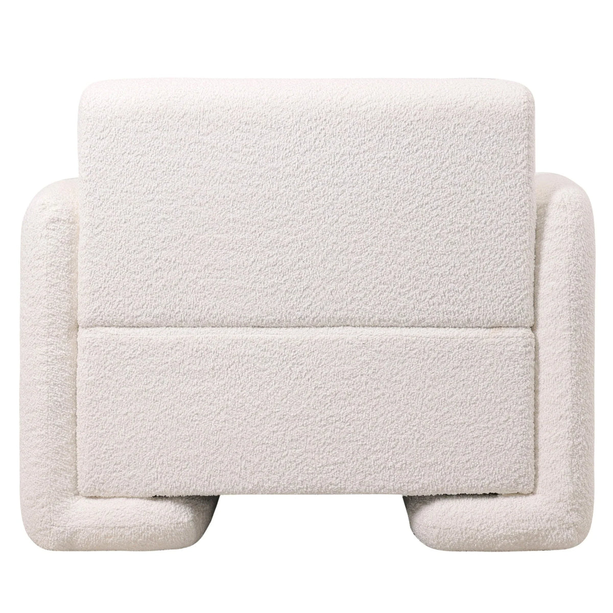 Nyta Accent Chair Upholstered in Linen/Boucle with Pine Wood Frame - Elax Furniture