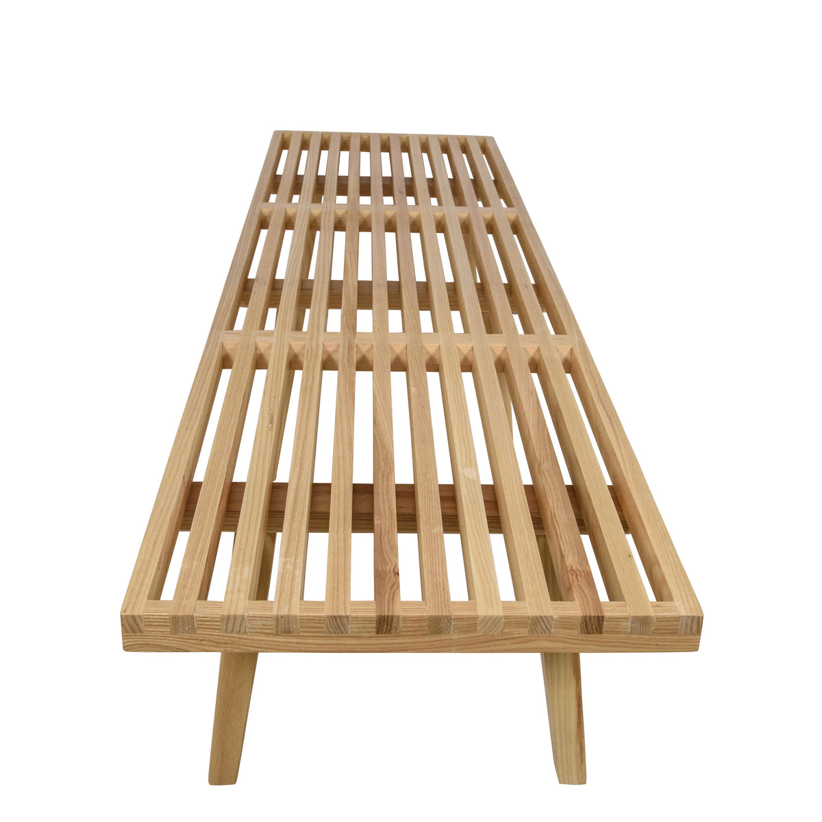 Inwood 5 Feet Platform Bench with Rubberwood Frame and Beech Wood Legs - Elax Furniture