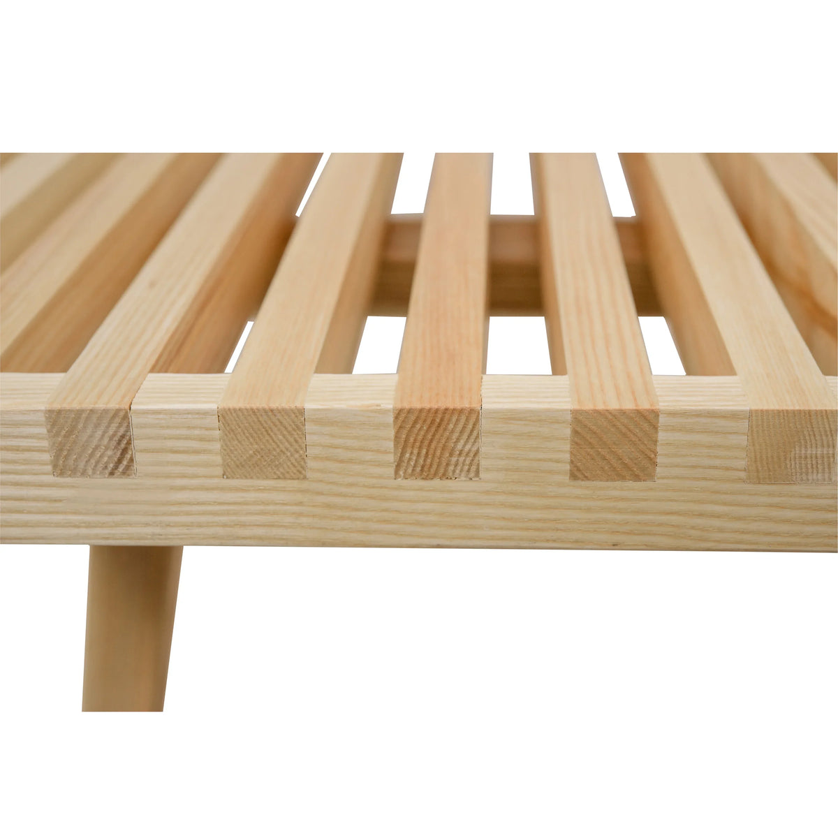 Inwood 5 Feet Platform Bench with Rubberwood Frame and Beech Wood Legs - Elax Furniture
