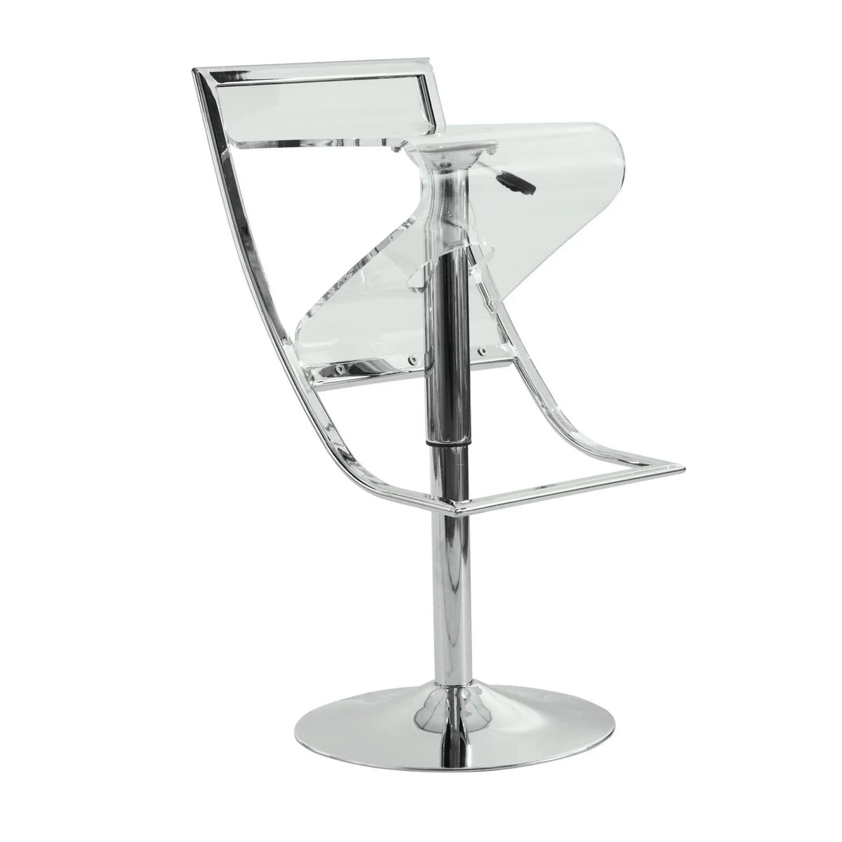 Napoli Transparent Acrylic Bar/Counter Stool, Set of 2 - Elax Furniture