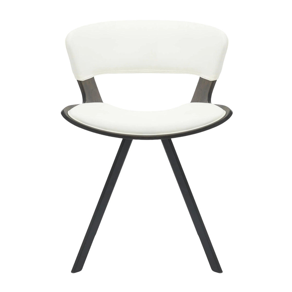 Zephry 5-Piece Dining Set with Square Dining Table White Sintered Stone Top and 4 Leather Dining Chairs - Elax Furniture