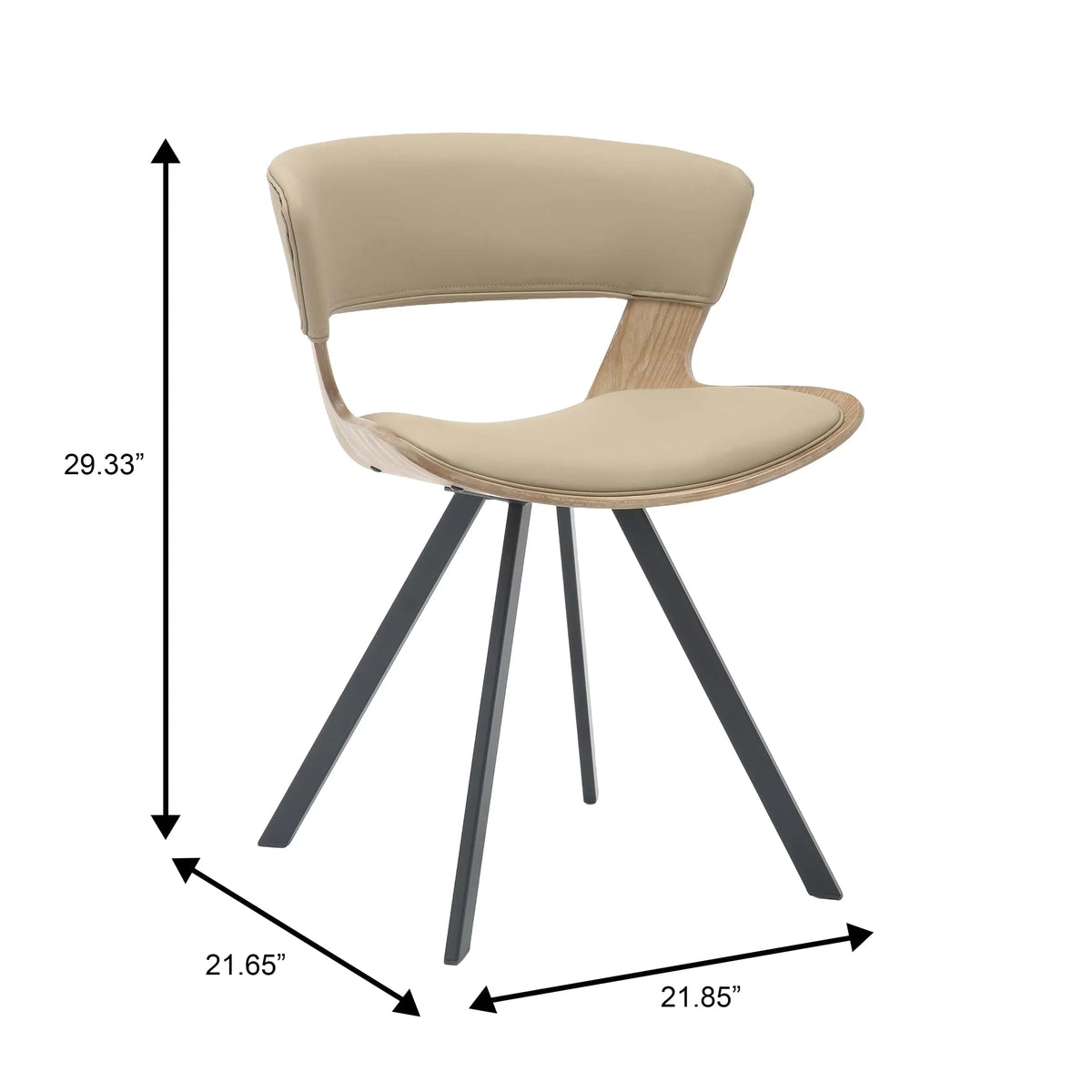 Zephry 5-Piece Dining Set with Square Dining Table White Sintered Stone Top and 4 Leather Dining Chairs - Elax Furniture