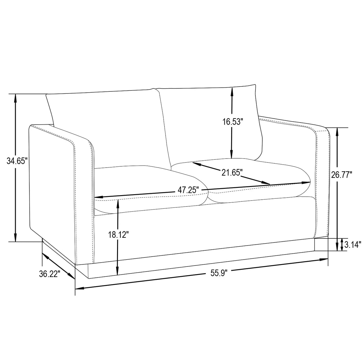 Nervo 3-Seater Velvet/Leather Full Sofa with Gold Stainless Steel Base - Elax Furniture