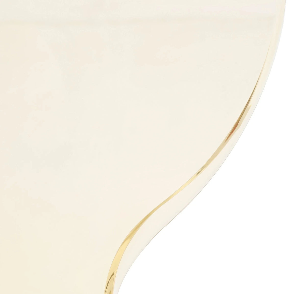 Oyster Modern Transparent Side Chart in White Base - Elax Furniture