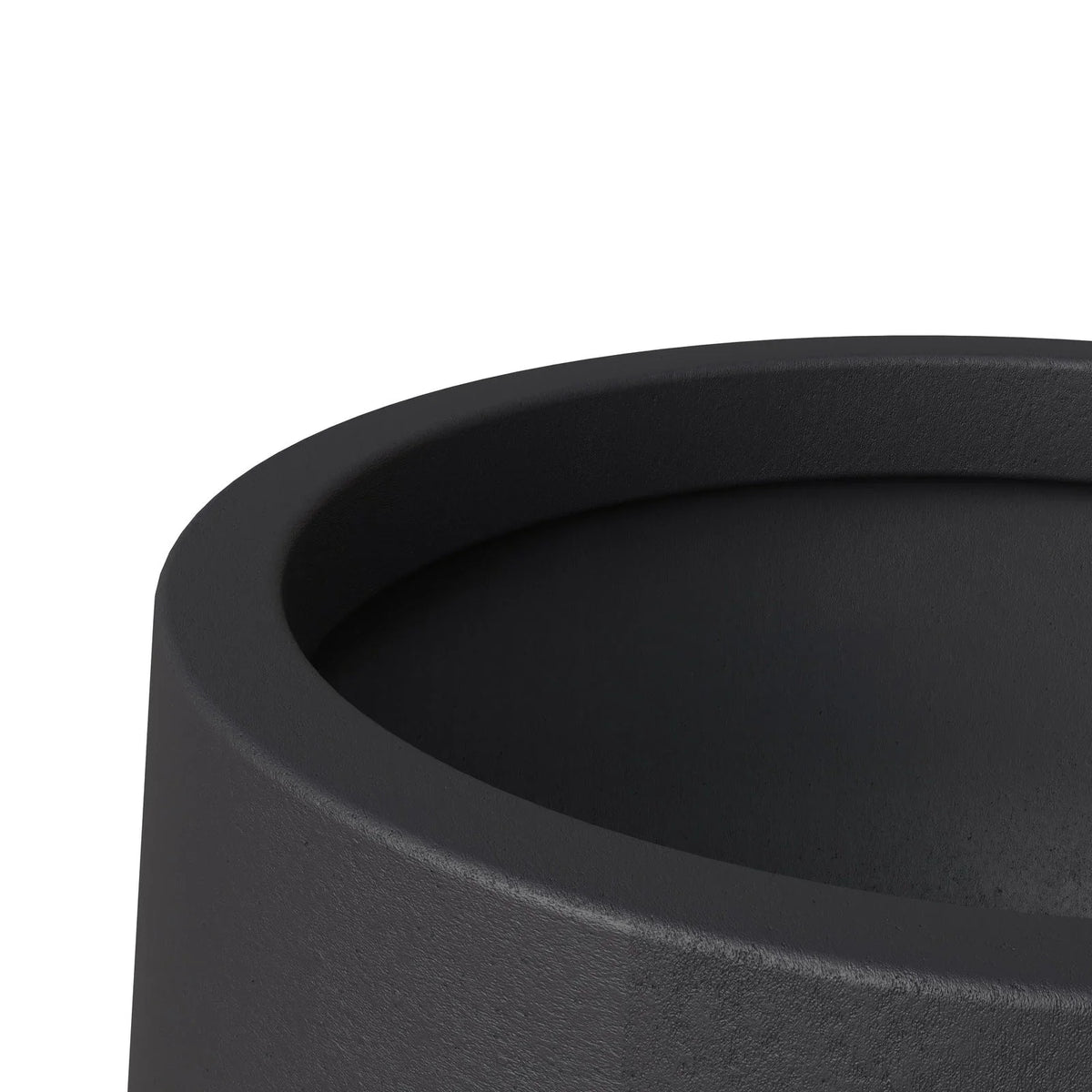 Orchid Modern Tapered Round Planter Pot in Fiberstone and Clay Weather Resistant Design - Elax Furniture