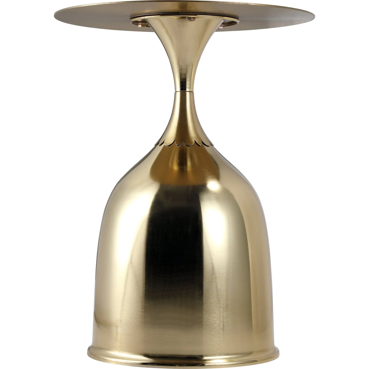 Oslo Side Table Round Stainless Steel Top and Pedestal Base - Elax Furniture