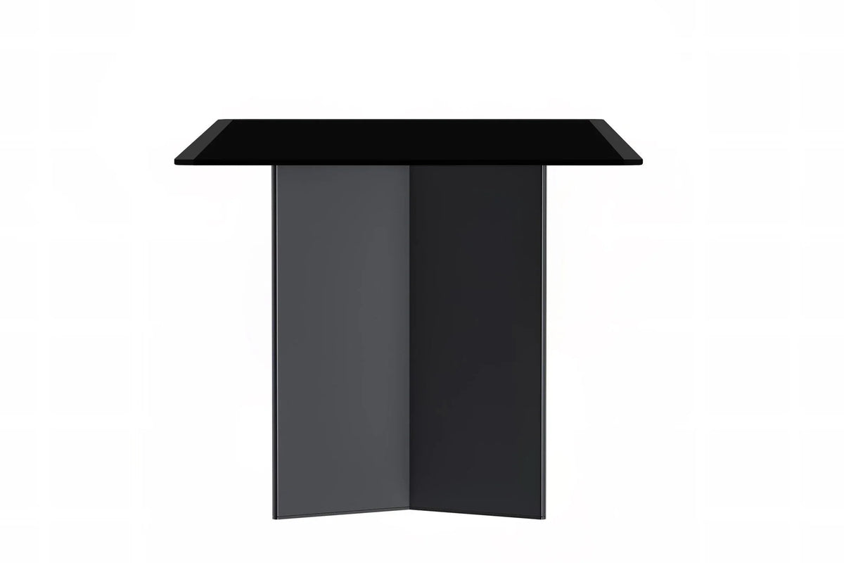 Olyra Dining Table with a Rectangular Glass/Sintered Stone Tabletop and Stainless Steel Base - Elax Furniture