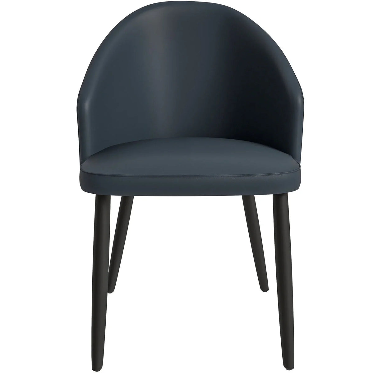 Paradiso Dining Chairs Leather Seat and Curved Back with Oak Wood Legs - Elax Furniture