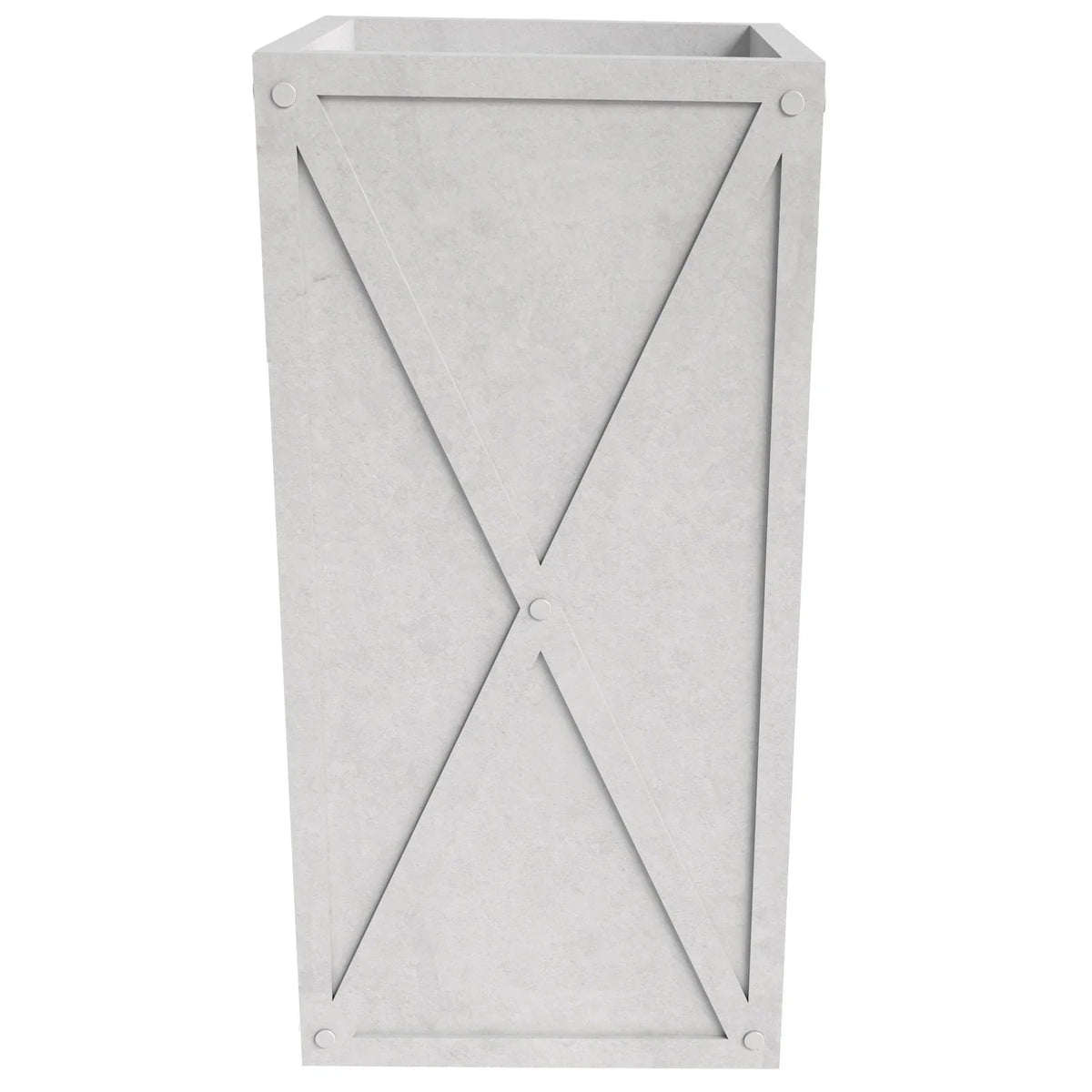 Papyrus Indoor Outdoor Fiberstone and Clay Rectangular Planter with Drainage Holes - Elax Furniture
