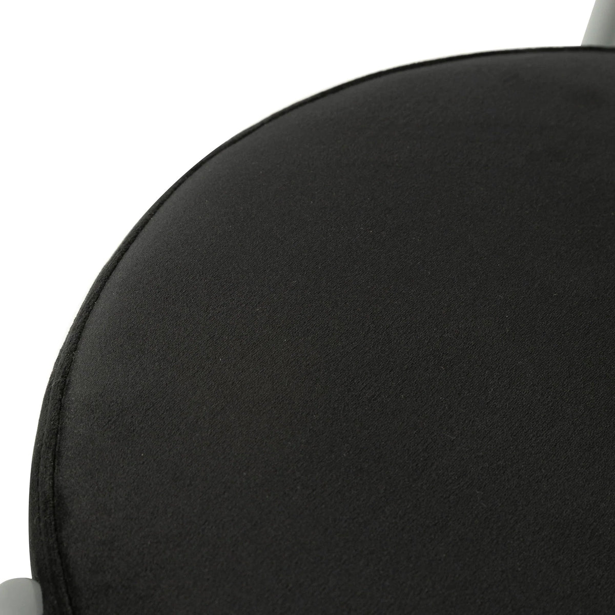 Euston Modern Upholstered Dining Chair with Round Wicker/Velvet Back Style - Elax Furniture