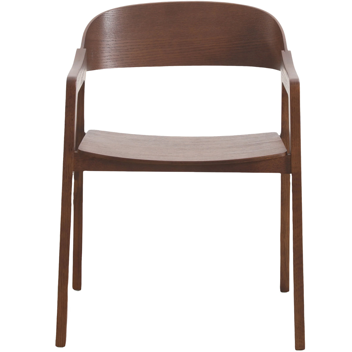 Rivo Dining Chairs in Sturdy Oak Wood with Open Back Design and Armrests - Elax Furniture