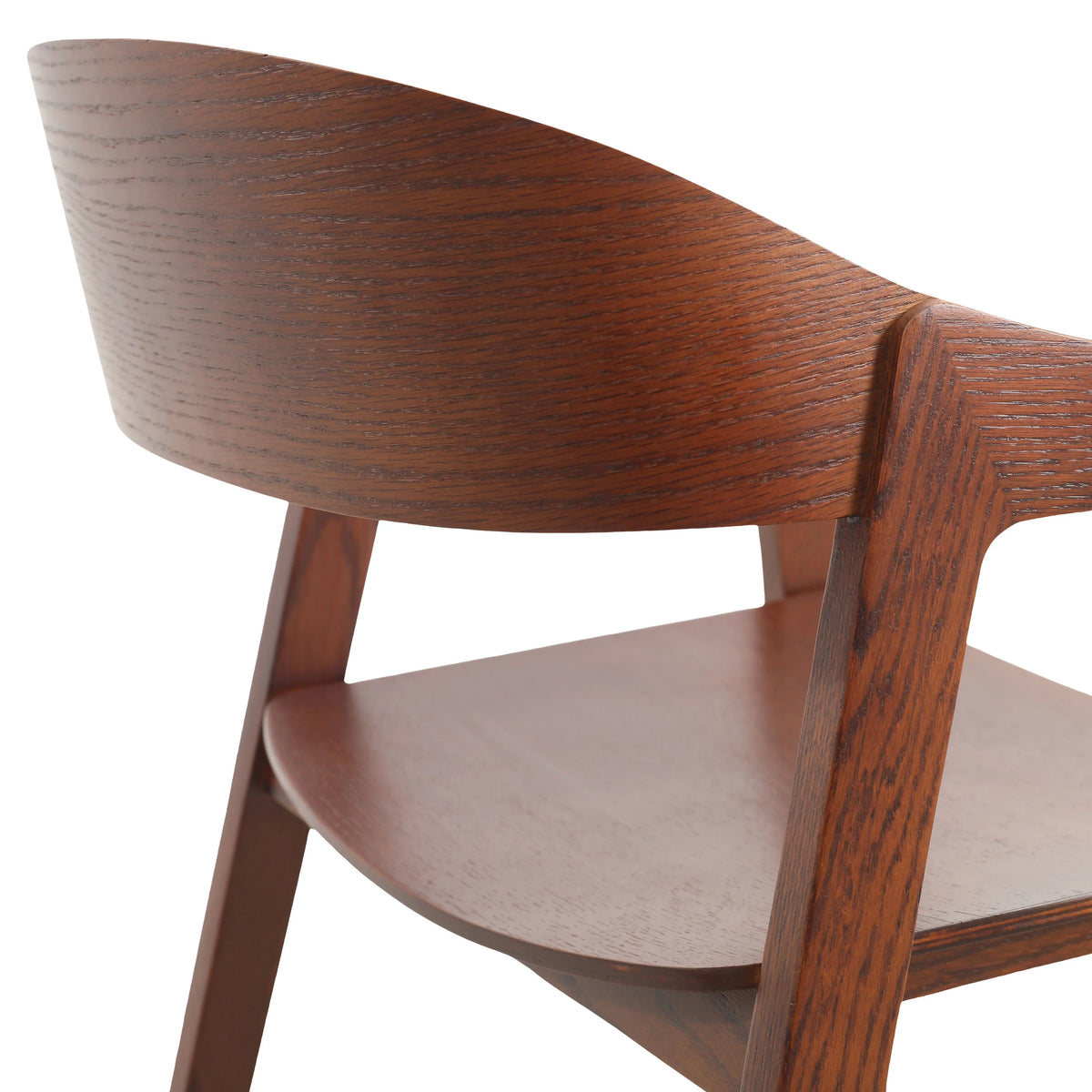 Rivo Dining Chairs in Sturdy Oak Wood with Open Back Design and Armrests - Elax Furniture