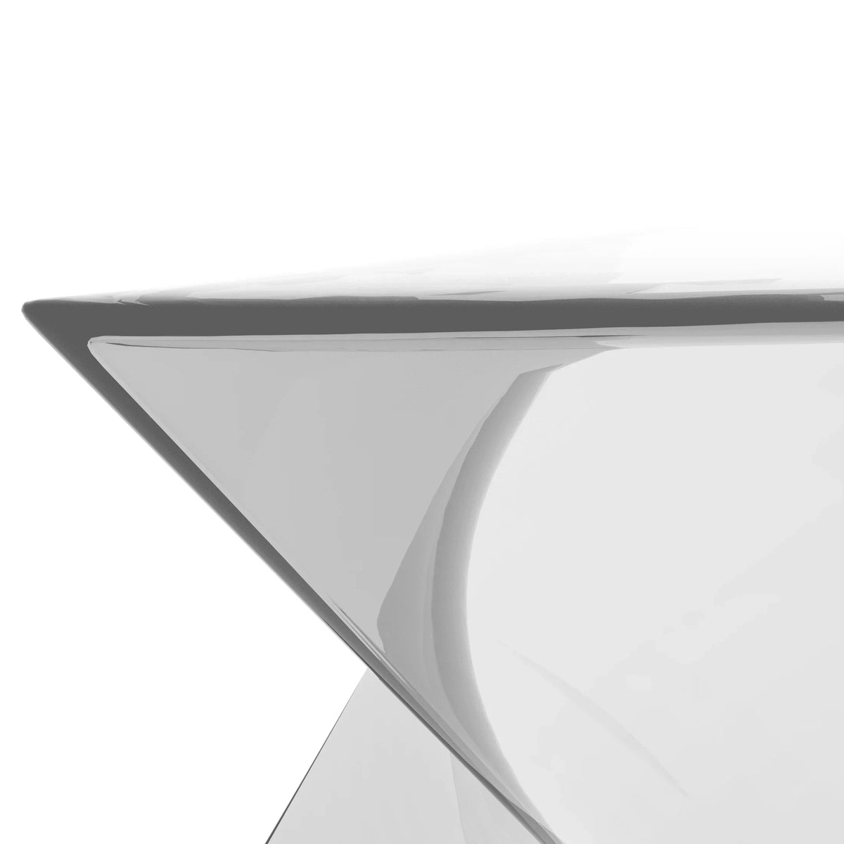 Randolph Triangular Accent Side Table in ABS/PC Plastic - Elax Furniture