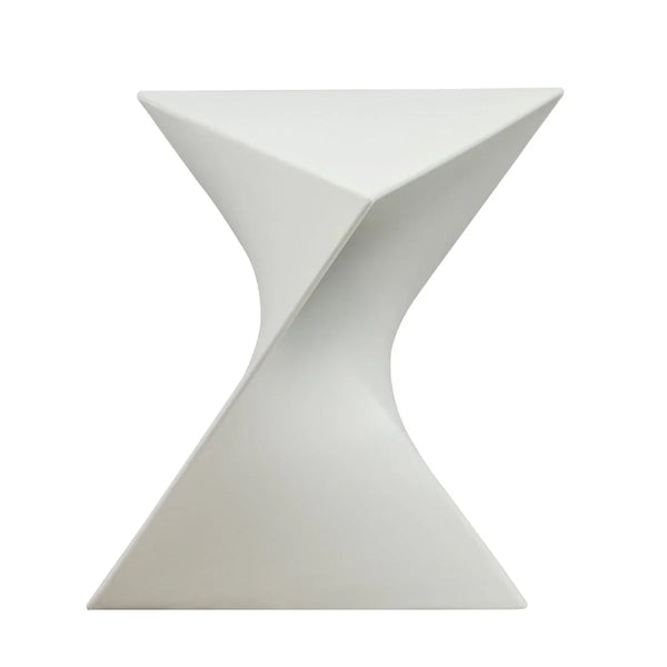 Randolph Triangular Accent Side Table in ABS/PC Plastic - Elax Furniture