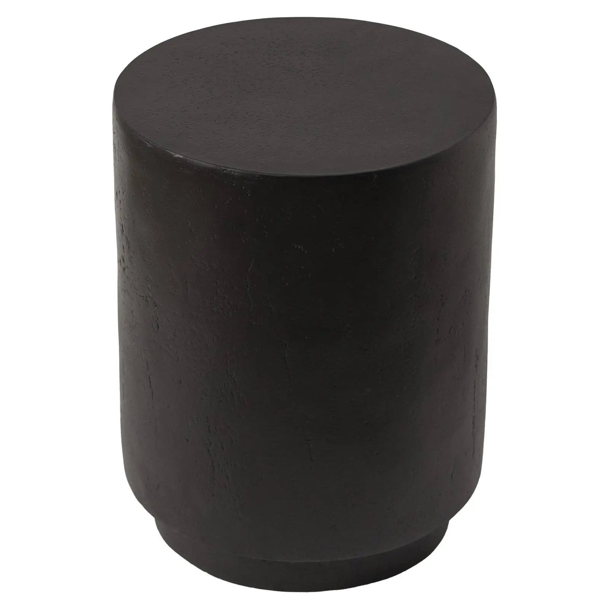 LeisureMod Ramble 14" Wide Round Side Table – Modern Fiberstone Accent End Table for Indoor or Outdoor Use, Weather-Resistant for Patio, Balcony, or Living Room