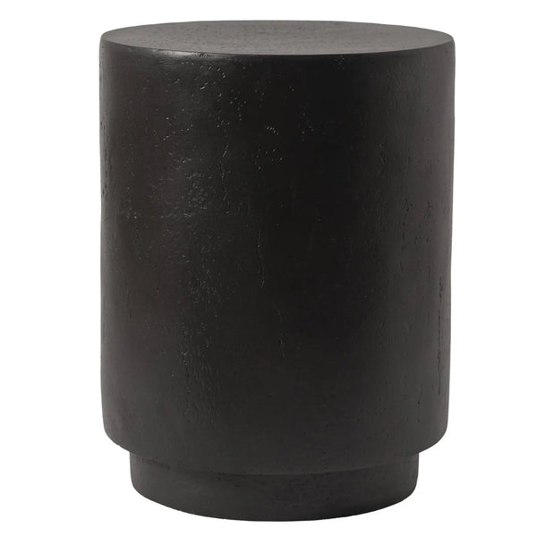 LeisureMod Ramble 14" Wide Round Side Table β Modern Fiberstone Accent End Table for Indoor or Outdoor Use, Weather-Resistant for Patio, Balcony, or Living Room