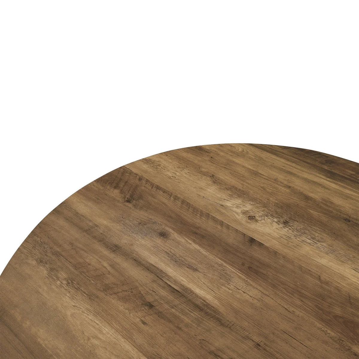 Ravenna Modern Round Wood 47" Dining Table With Metal Legs - Elax Furniture