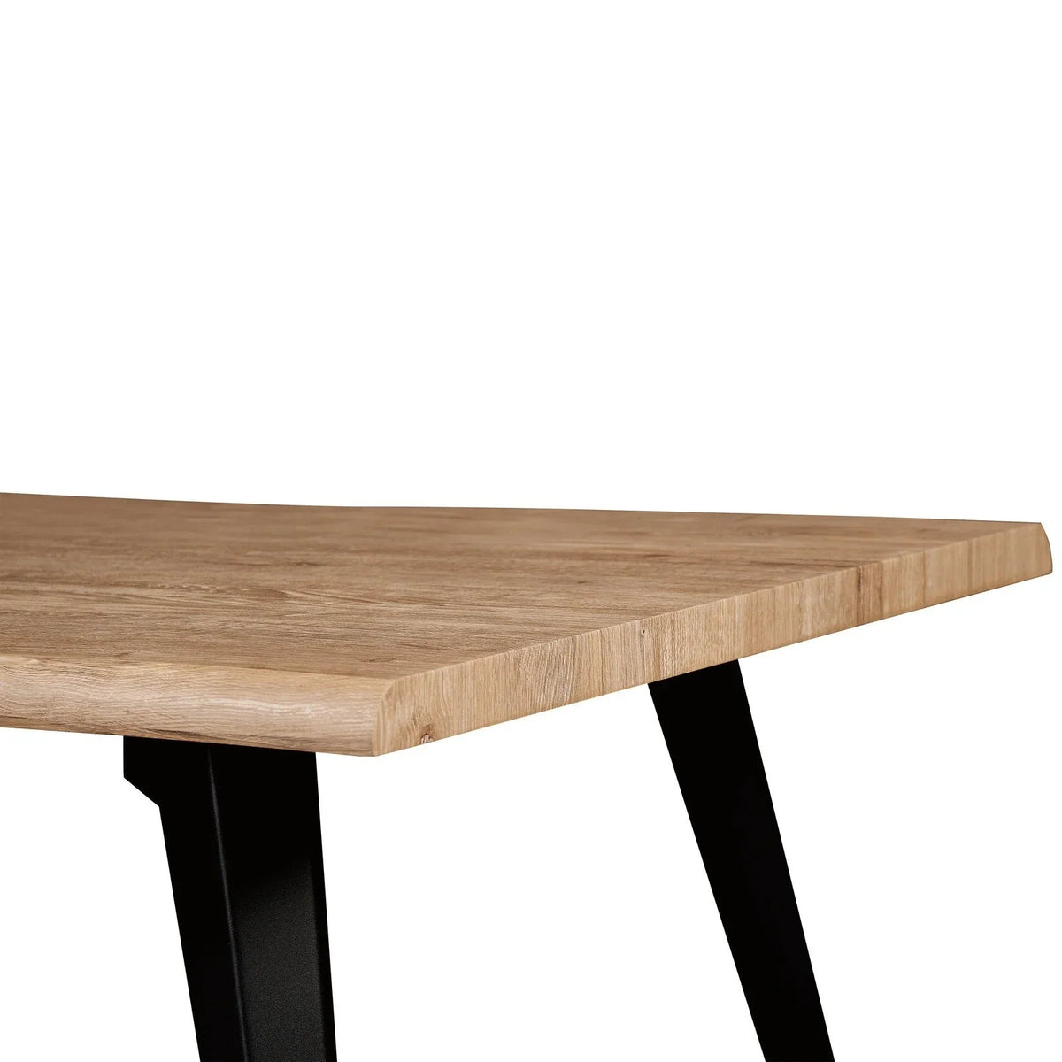 Ravenna 63" Rectangular Dining Table With MDF Tabletop and Metal Legs - Elax Furniture