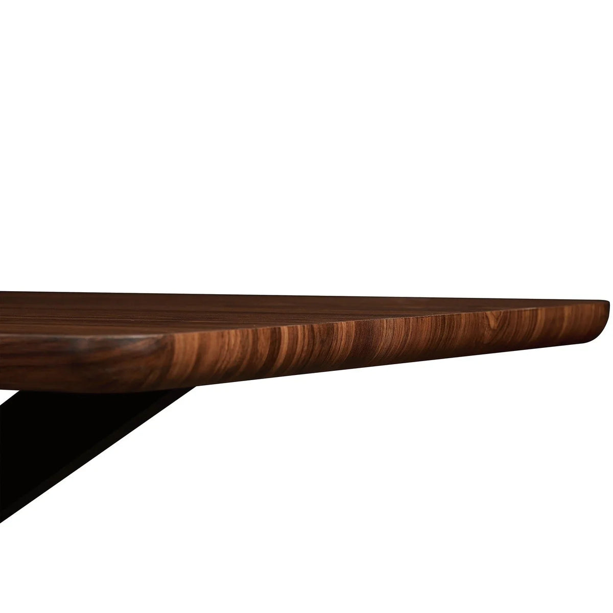 Ravenna 63" Wood Dining Table With Modern Metal Base - Elax Furniture