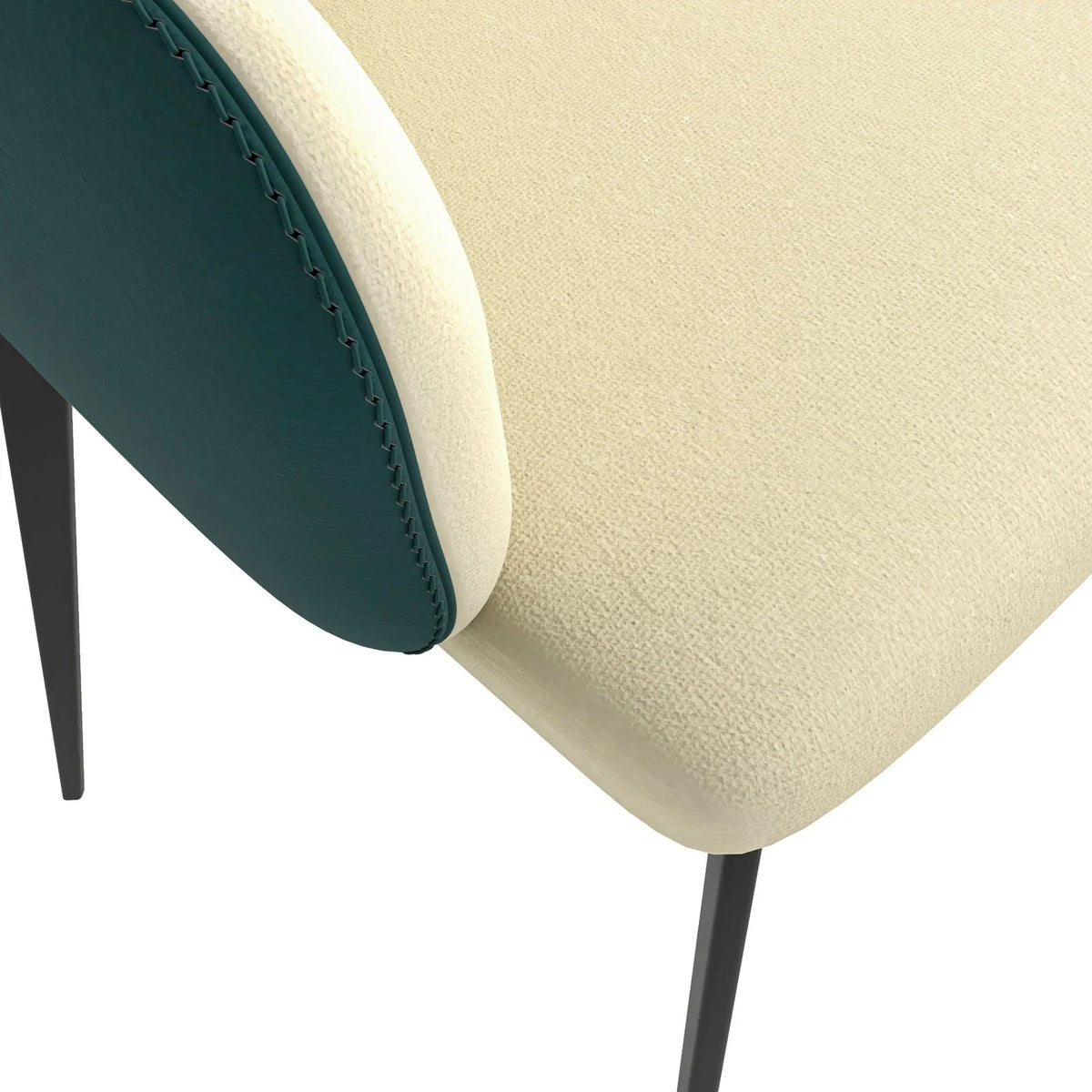 Sonnet Dining Chair Ergonomic Design with Upholstered Seating and Sturdy Iron Legs - Elax Furniture