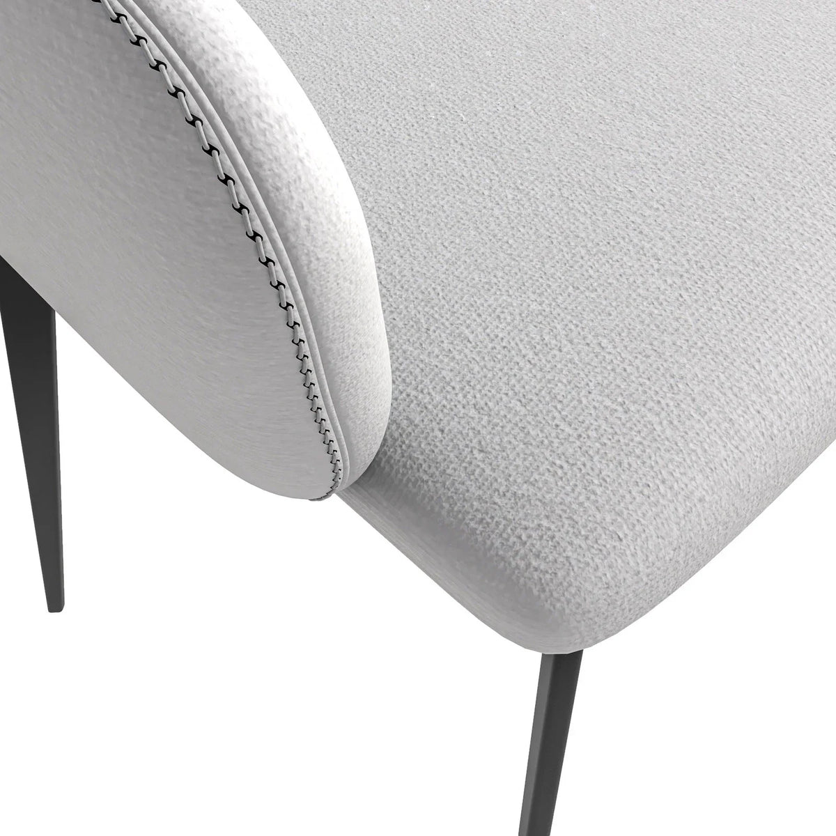 Sonnet Dining Chair Ergonomic Design with Upholstered Seating and Sturdy Iron Legs - Elax Furniture