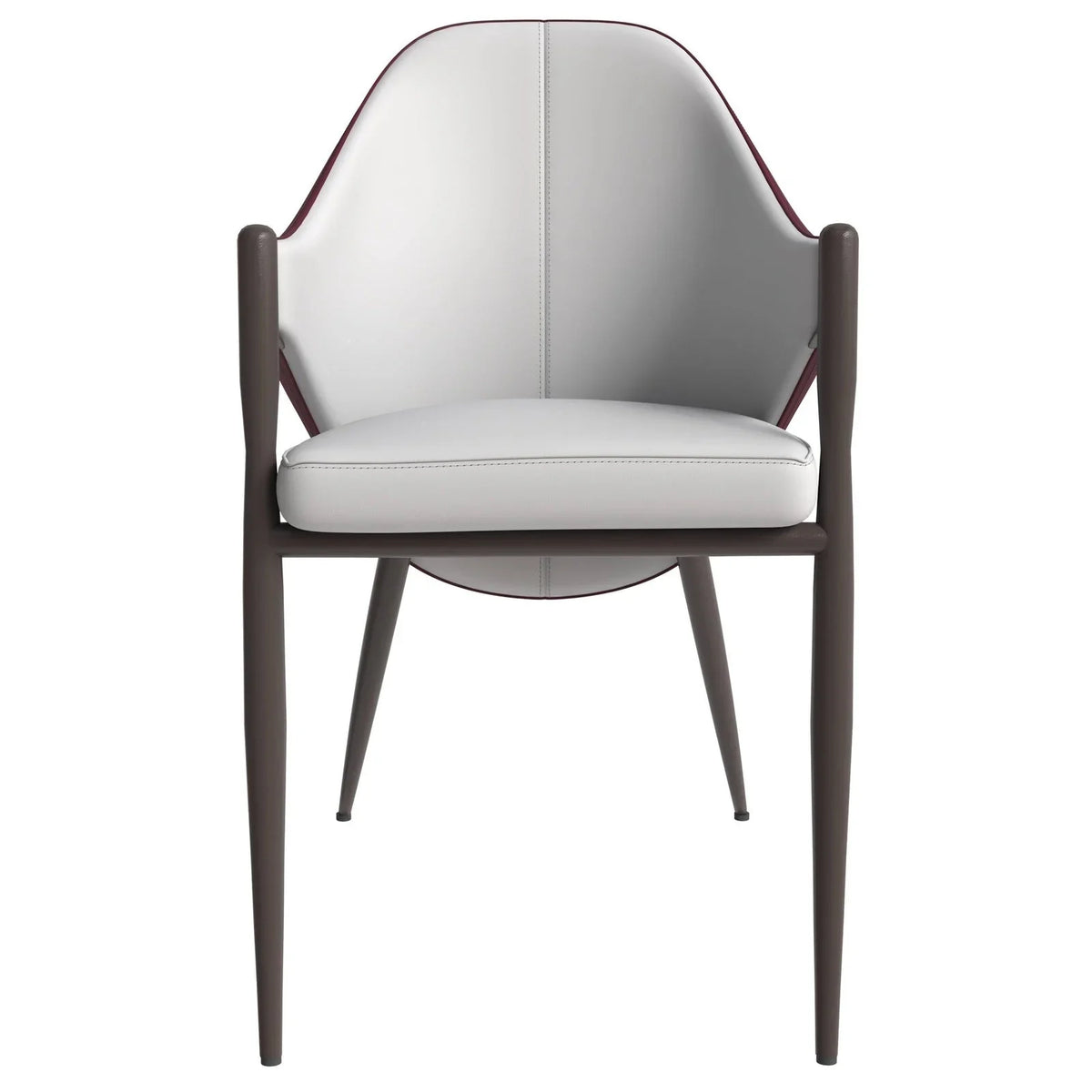 Sante Upholstered PU Leather Dining Chair with Iron Legs - Elax Furniture