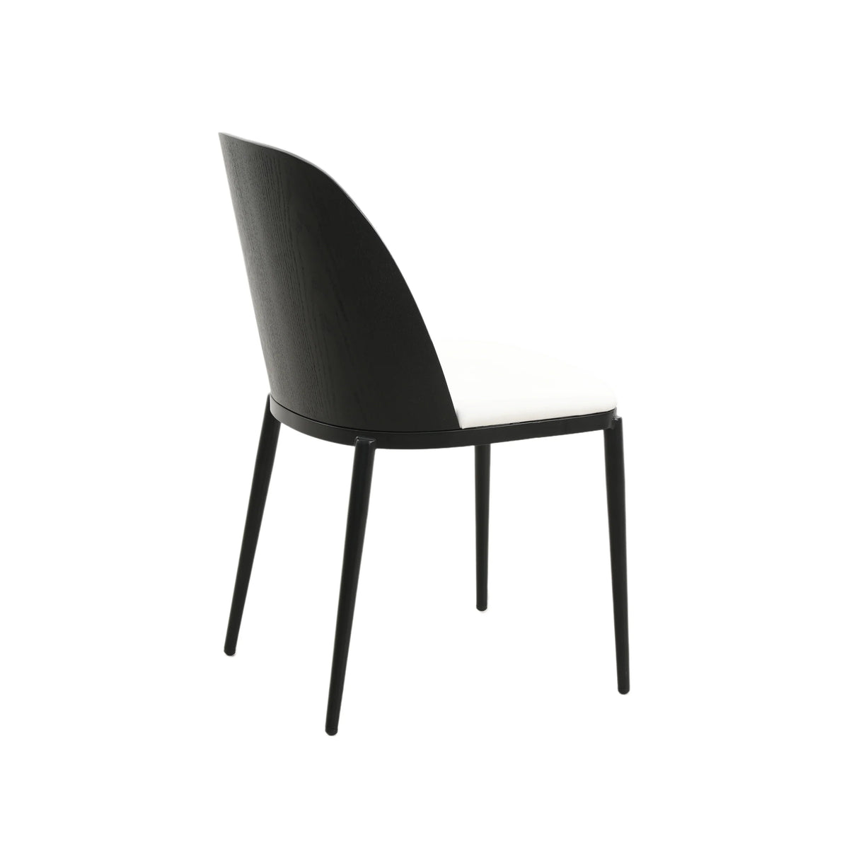 Verve 5-Piece Dining Set with 36" Round MDF Top Table and 4 Leather/Suede Fabric/Velvet Dining Side Chairs - Elax Furniture