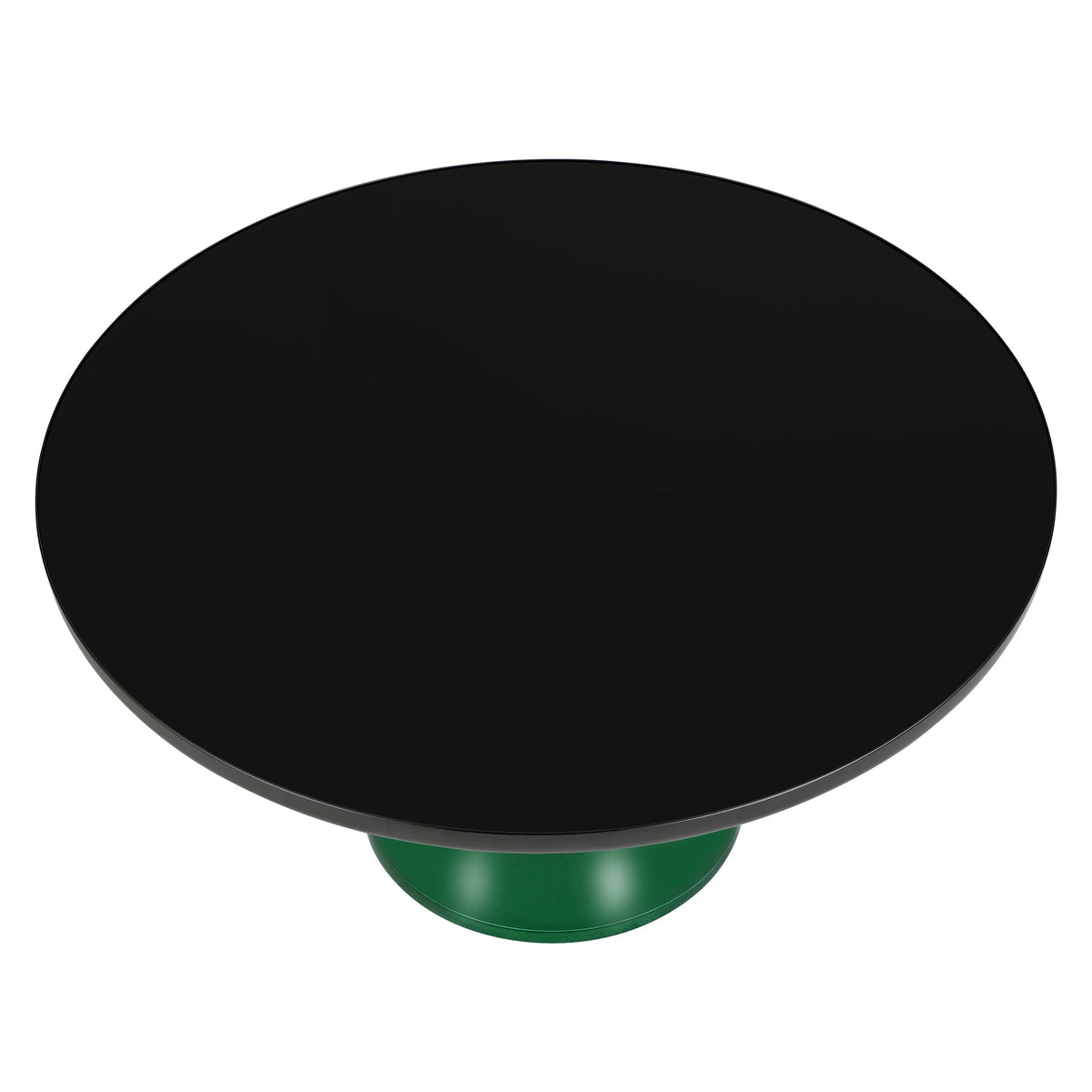 Tully Collection Coffee Table β Black/Gold Rim, Black Glass/Sintered Stone Top - Elax Furniture