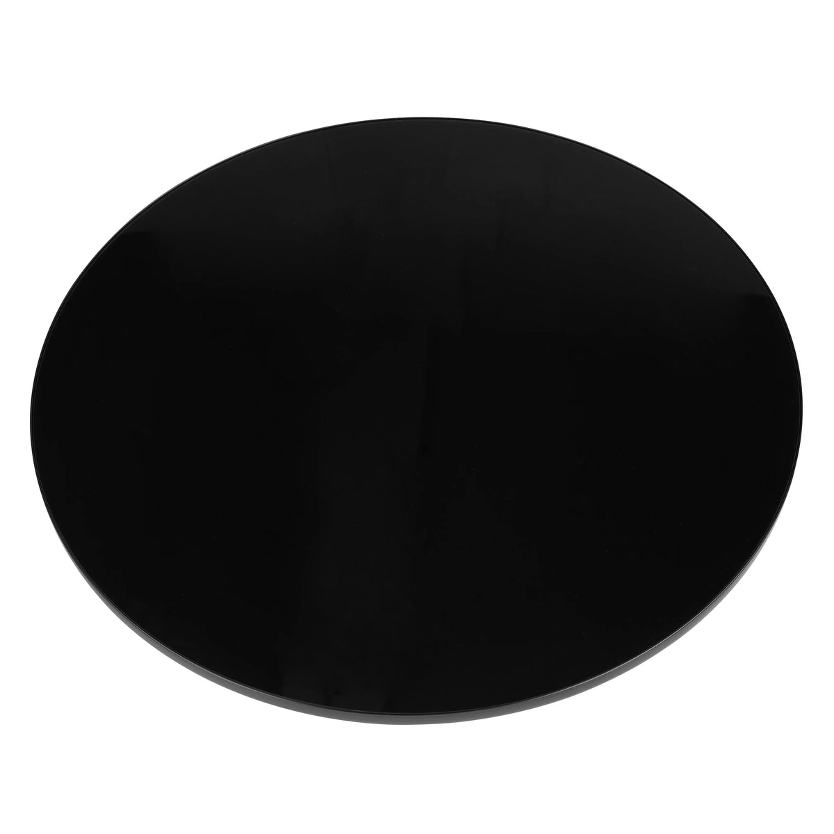 Tully Collection Coffee Table β Black/Gold Rim, Black Glass/Sintered Stone Top - Elax Furniture