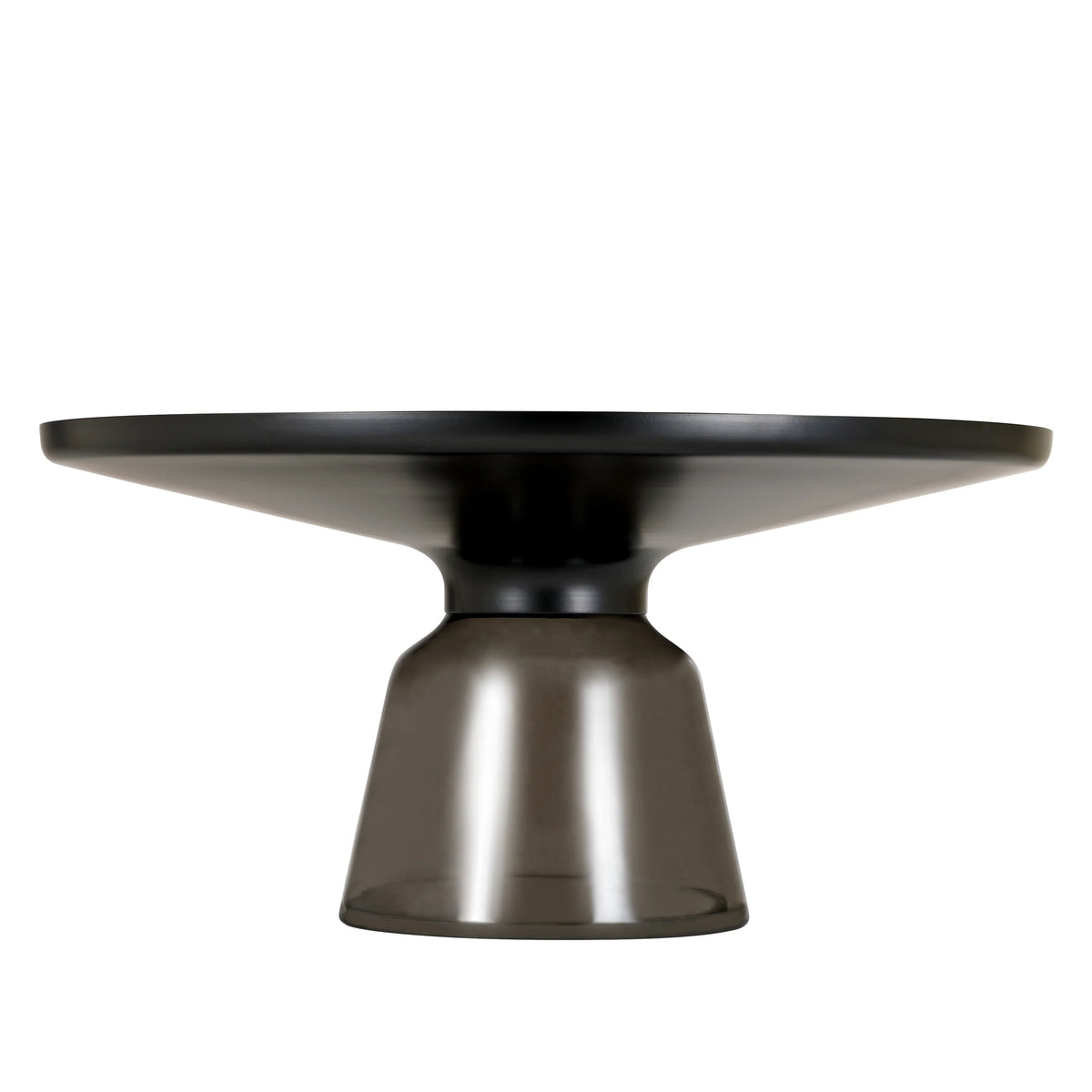 Tully Collection Coffee Table β Black/Gold Rim, Black Glass/Sintered Stone Top - Elax Furniture