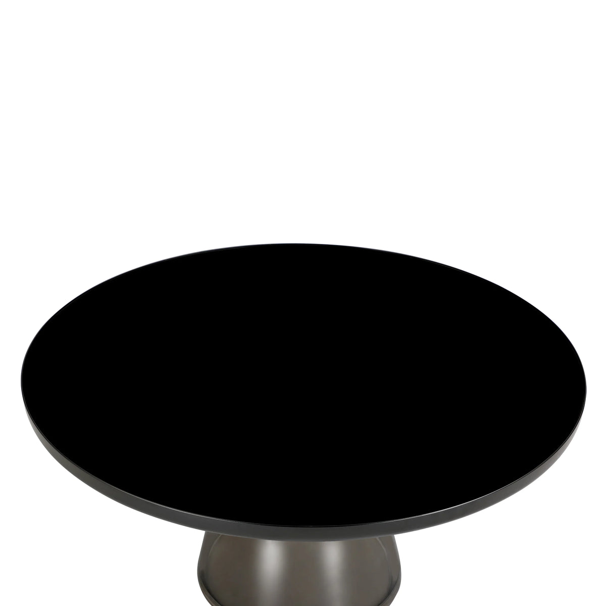 Tully Collection Coffee Table β Black/Gold Rim, Black Glass/Sintered Stone Top - Elax Furniture