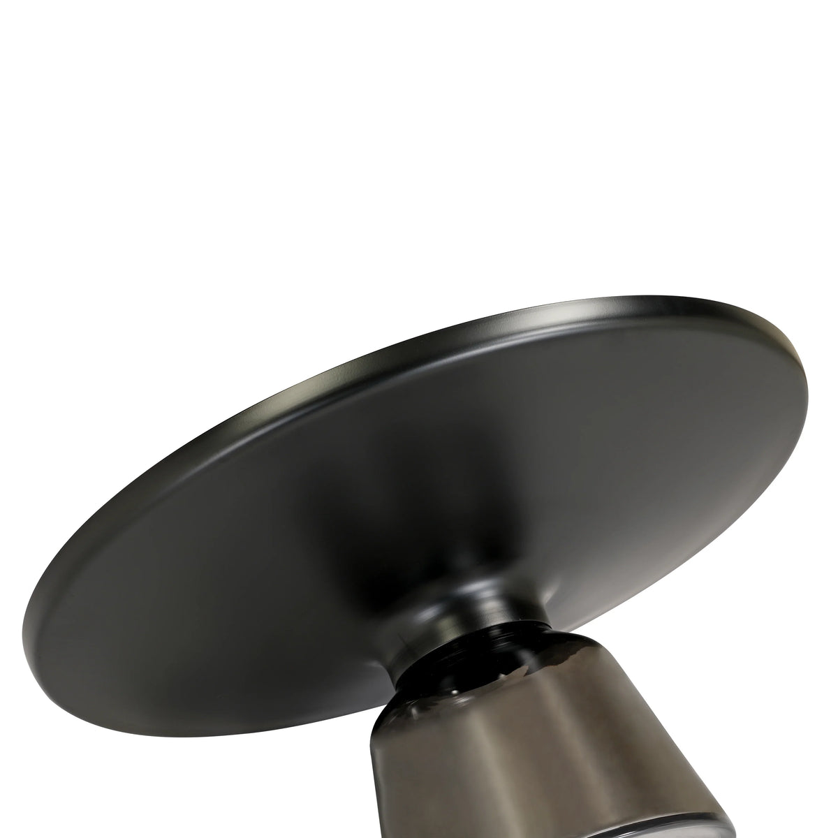 Tully Collection Coffee Table β Black/Gold Rim, Black Glass/Sintered Stone Top - Elax Furniture