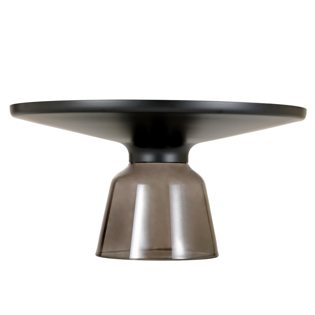 Tully Collection Coffee Table β Black/Gold Rim, Black Glass/Sintered Stone Top - Elax Furniture