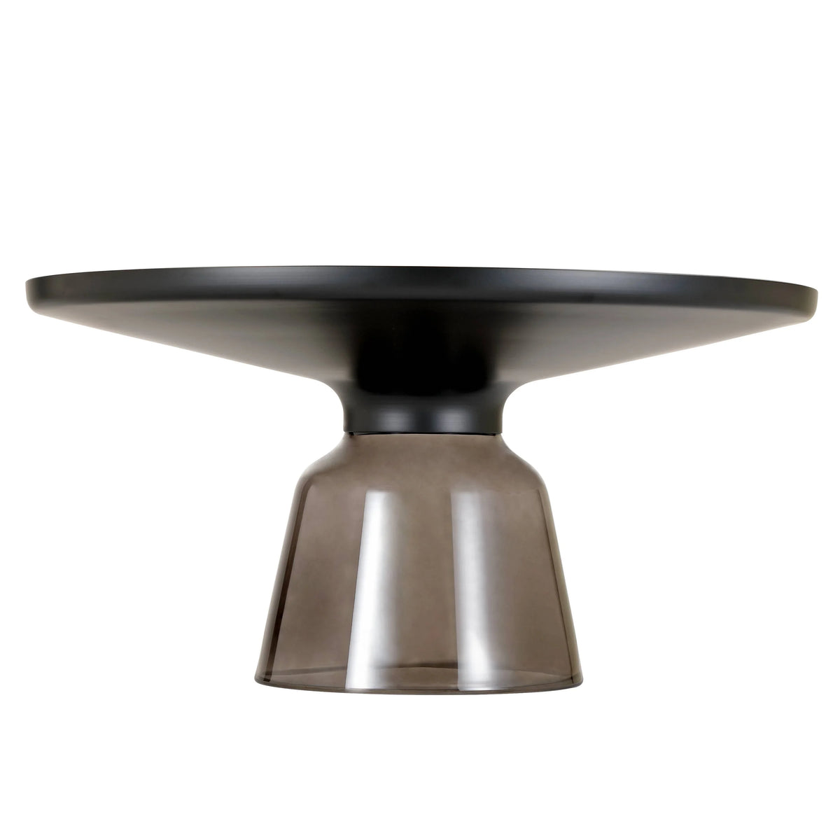 Tully Collection Coffee Table β Black/Gold Rim, Black Glass/Sintered Stone Top - Elax Furniture