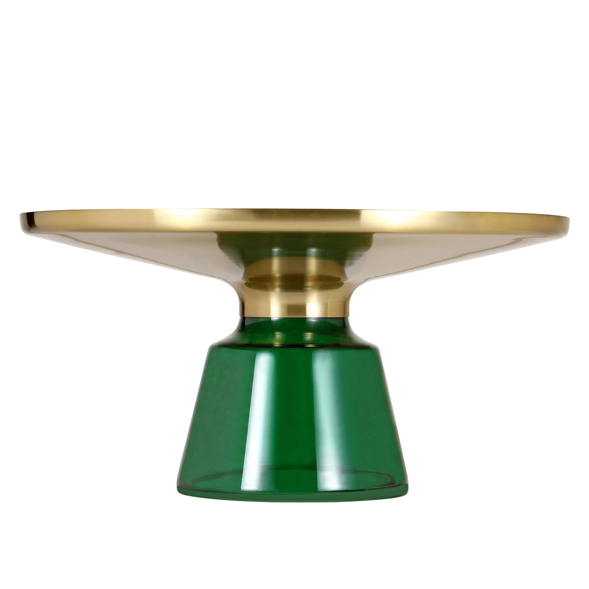 Tully Collection Coffee Table β Black/Gold Rim, Black Glass/Sintered Stone Top - Elax Furniture