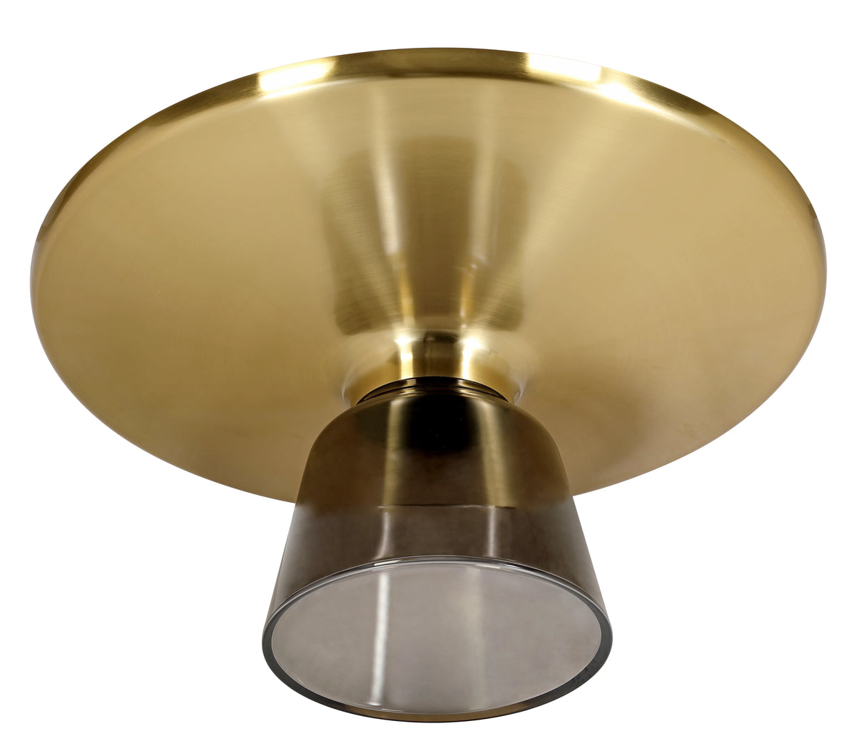 Tully Collection Coffee Table β Black/Gold Rim, Black Glass/Sintered Stone Top - Elax Furniture