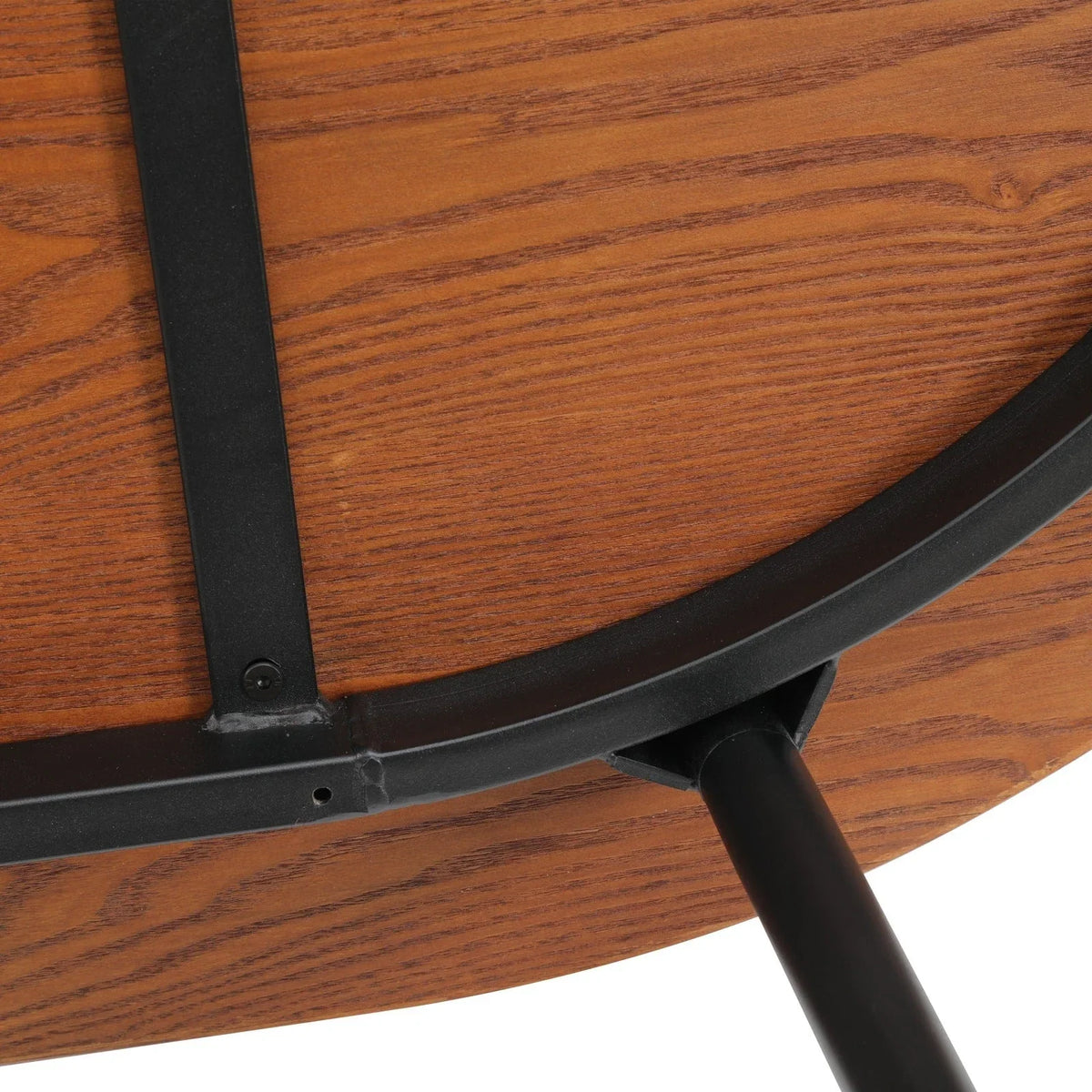 Tule 71" Oval Dining Table with MDF Tabletop and Black Steel Legs - Elax Furniture