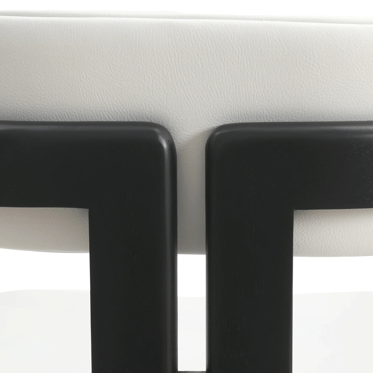 Velo Series Dining Chair with Upholstered Leather and Rubberwood Legs - Elax Furniture