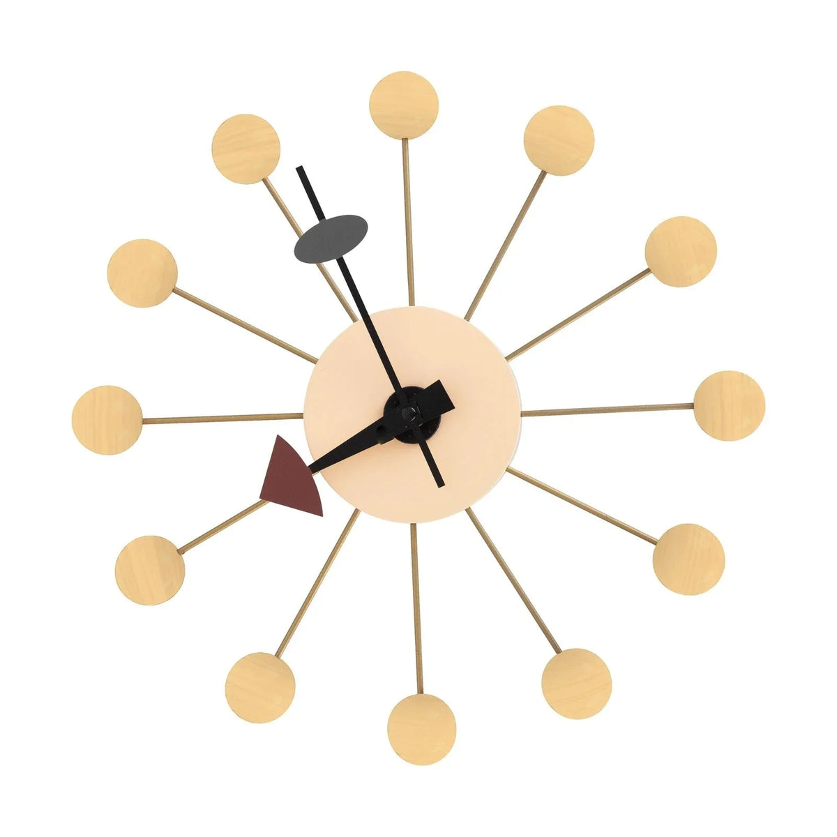 Concordia Modern Design Round Balls Silent Non-Ticking Wall Clock - Elax Furniture