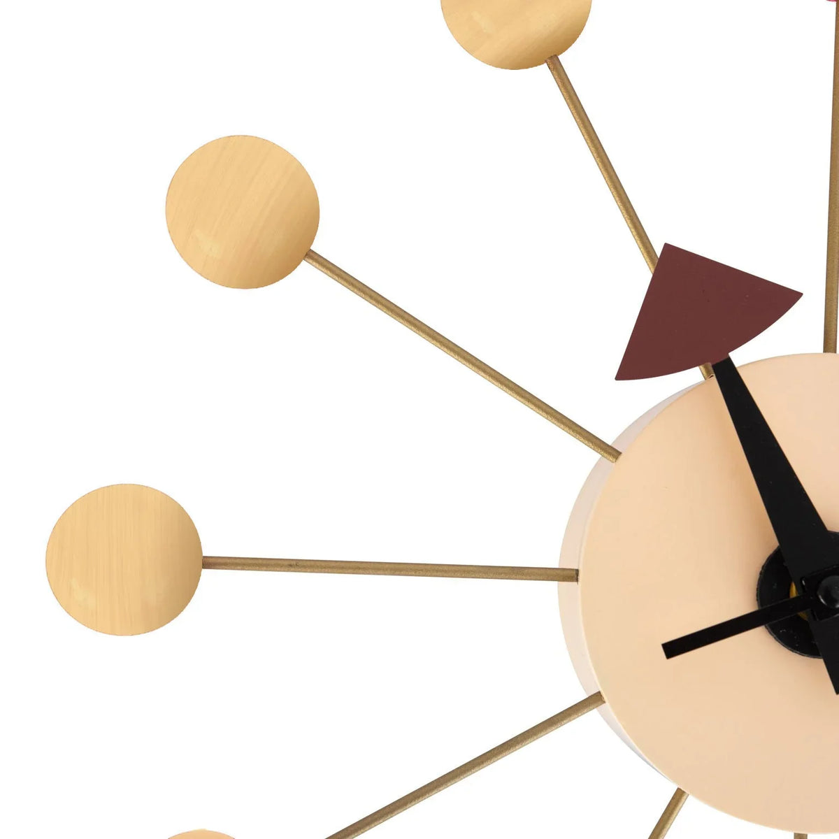 Concordia Modern Design Round Balls Silent Non-Ticking Wall Clock - Elax Furniture